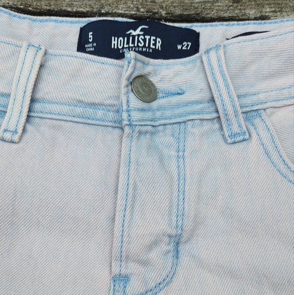 Hollister Low Rise Distressed Ripped  Boyfriend Shorts Pastel Pink Purple - Picture 10 of 10